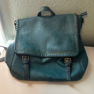 Teal Leather Women's Bag